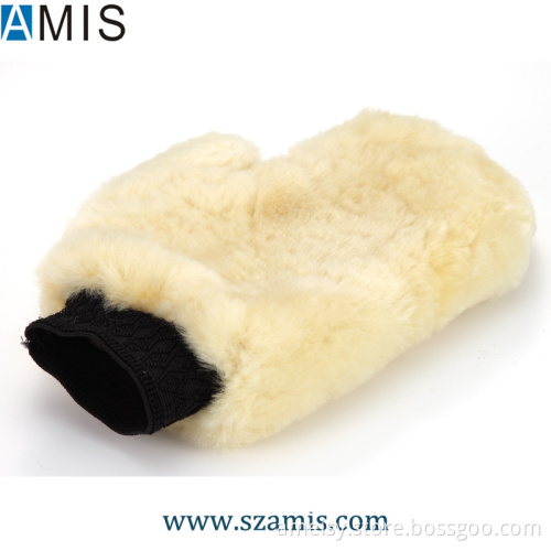 Genuine Sheepskin Car Washing Wool Mitt